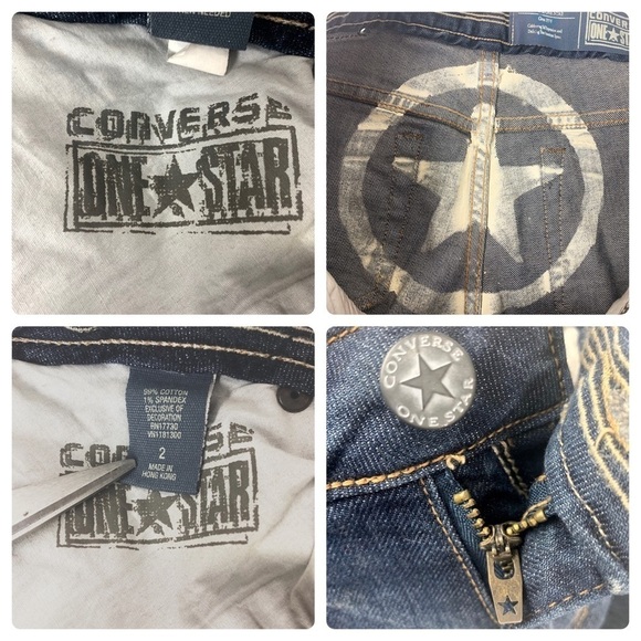Converse One Star Boot Cut / Moto Jeans - Picture 5 of 8